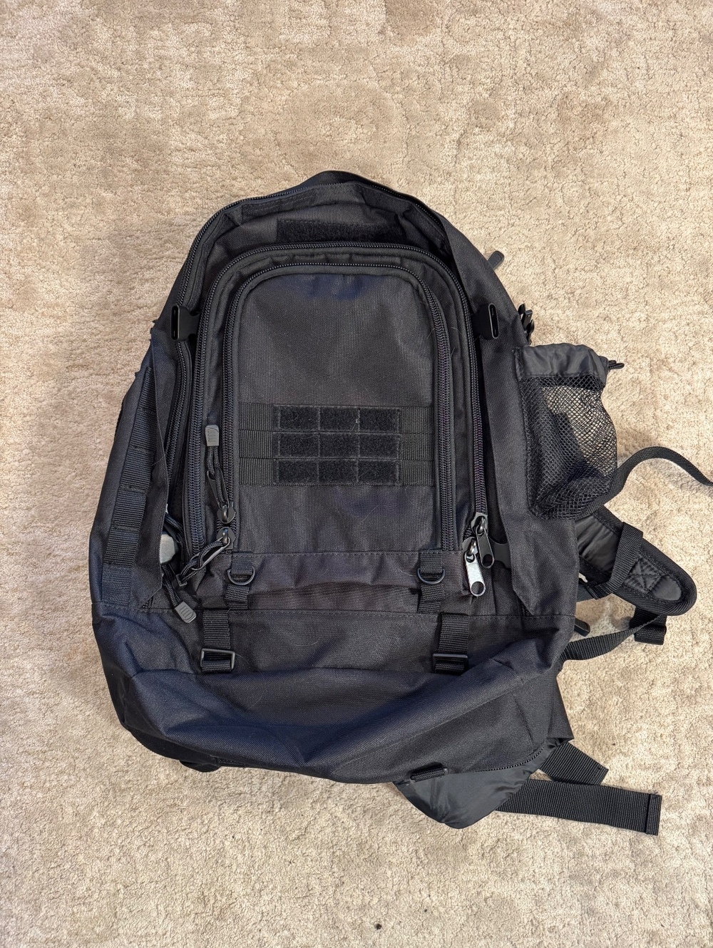 Code Alpha Tactical Gear 3 Day Backpack Black MOLLE Bug Out Pack
